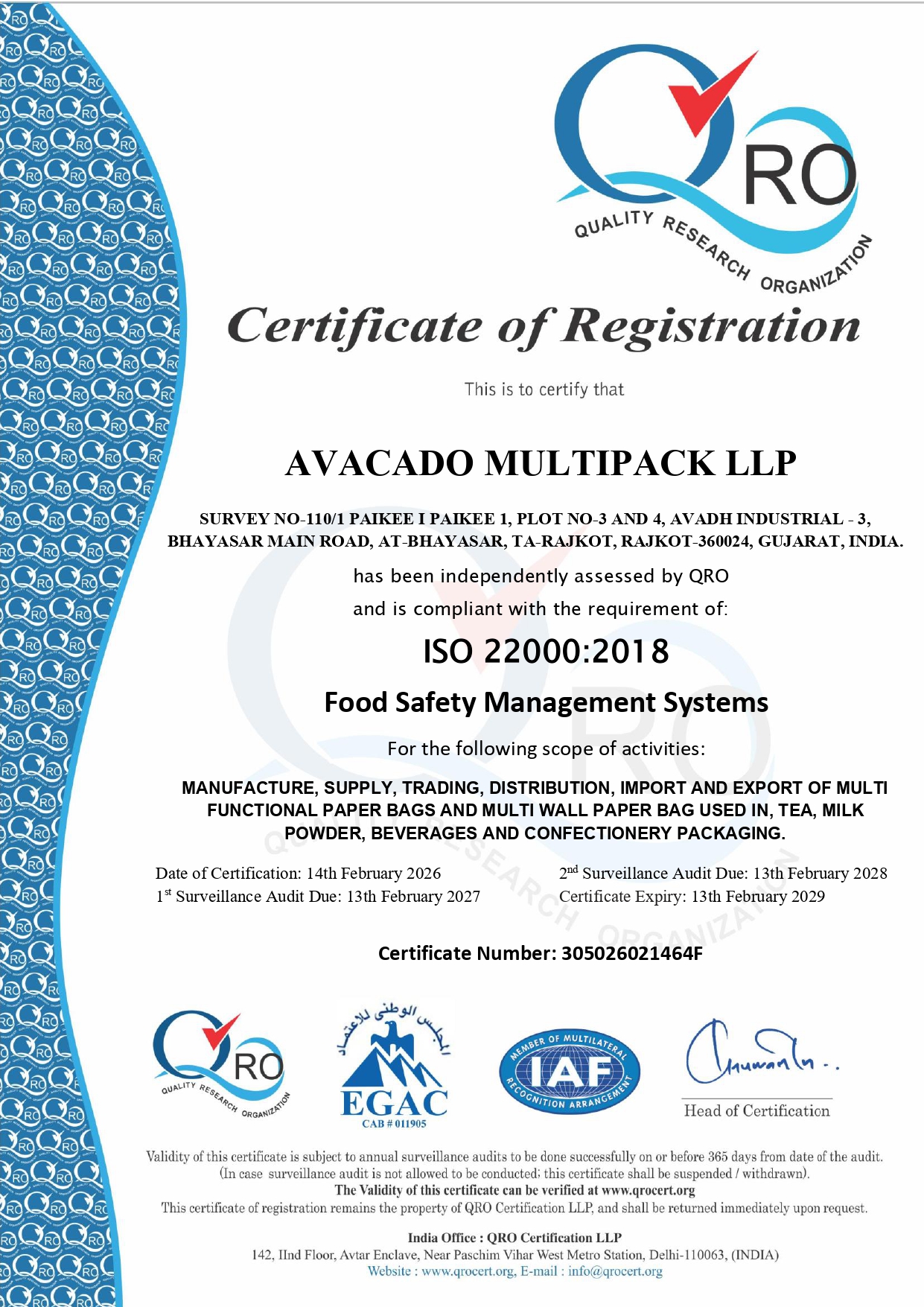 FSC Certificate